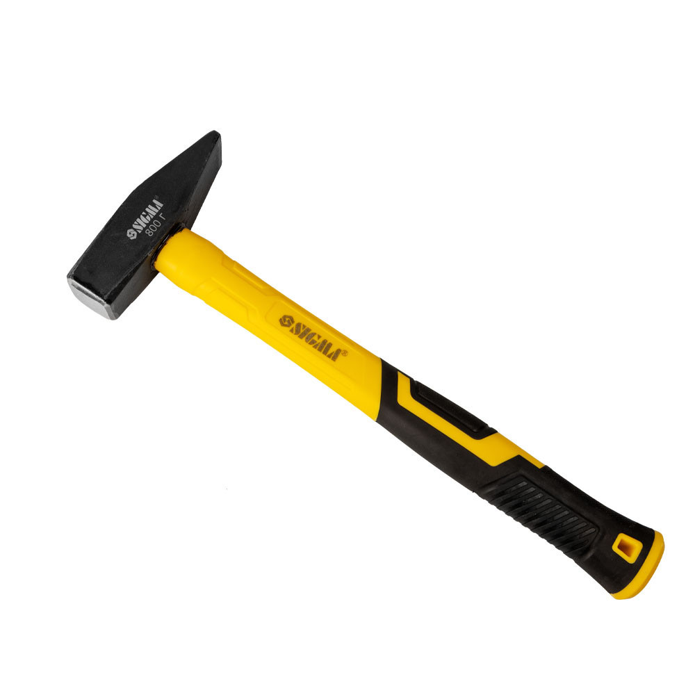 Молоток 800г слесарная фибергласовая ручка SIGMA (4316081) Ровно - изображение 1