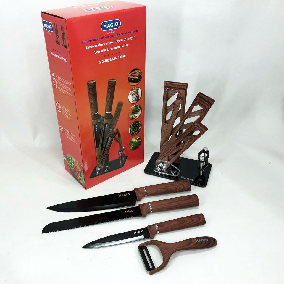 Наборы ножей, Професиональный кухонный набор ножей Универсальный набор Стальные кухонные ножи HC-95 Львов - изображение 12