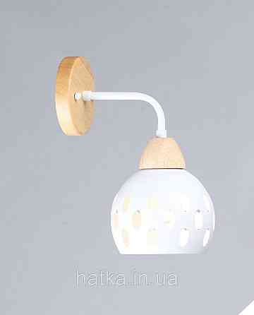 Бра настенное N6655/1W, Белый+Дерево Киев