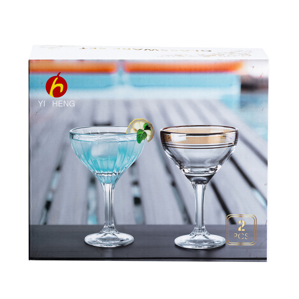 Розовые бокалы для коктейлей, 2 шт. по 290 мл Киев - изображение 3