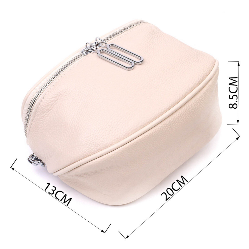 Современная женская сумка через плечо из натуральной кожи 22115 Vintage Белая Киев - изображение 3