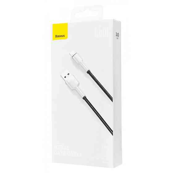 Кабель Baseus Cafule Metal Data Type-C 66W 1м чорний Львів
