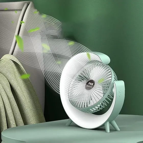 Вентилятор настольный с подсветкой, от USB / Аккумуляторный вентилятор Коломыя