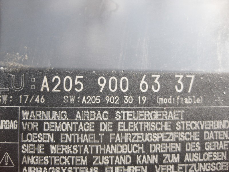 Mercedes-Benz  A2059006337 Блок управління подушок безпеки C-Class W205 Одесса - изображение 3