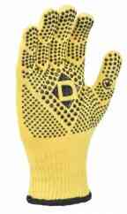 Рукавички 5706 трикотаж з малюнком ПВХ р.10(XL) клас 10 жовтий Універсал D ДКГ Житомир