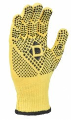 Рукавички 5706 трикотаж з малюнком ПВХ р.10(XL) клас 10 жовтий Універсал D ДКГ Житомир - фото 1