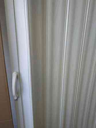 Ширма-гармошка міжкімнатна No15 Білий 820х2030х0,6 мм розсувна пластикова глуха Дніпро