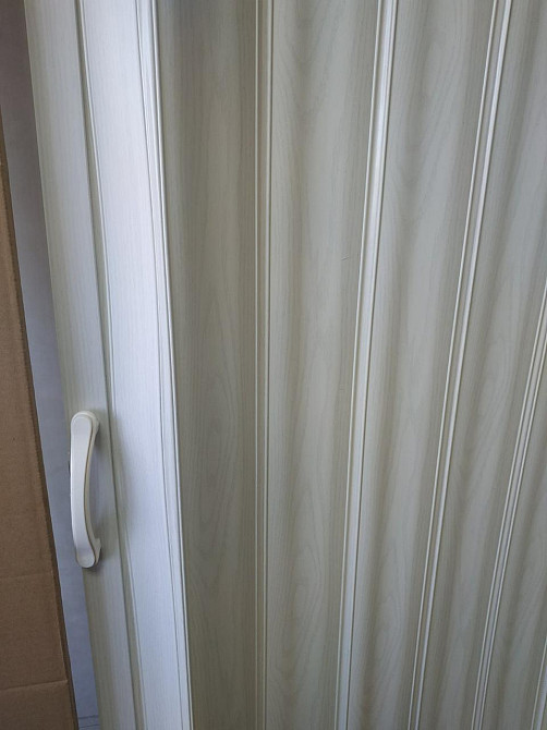 Ширма-гармошка міжкімнатна No15 Білий 820х2030х0,6 мм розсувна пластикова глуха Дніпро - фото 5