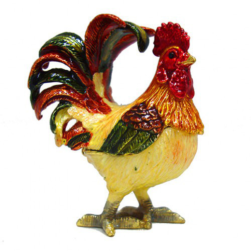 Шкатулка для украшений металлическая Петух Киев - изображение 1