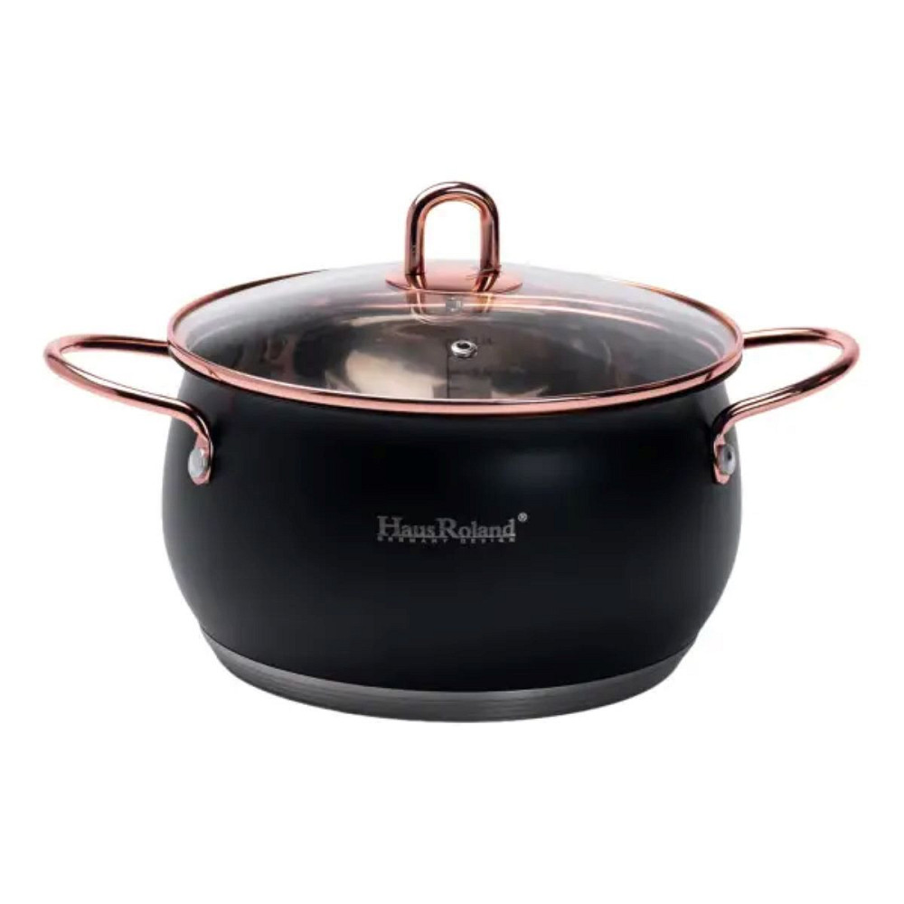 Набір каструль із нержавіючої сталі 2,6 л - 3,6 л - 6,1 л зі скляними кришками HP33525B Коломыя - изображение 2