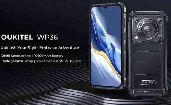 Смартфон Oukitel WP36 8/128Gb Black Гучний динамік 128Дб NFC 10600mAh. Київ