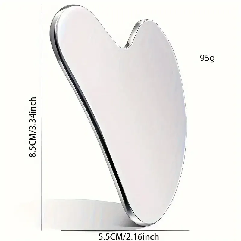 Массажер гуаша из нержавеющей стали в форме сердца 8,5 х 5,5 см Киев - изображение 3