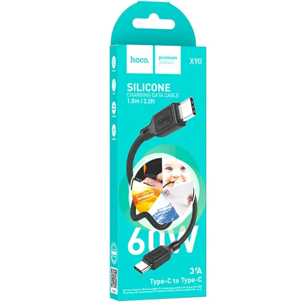 Кабель PD HOCO X90, TYPE-C + TYPE-C 60W Дніпро - фото 1