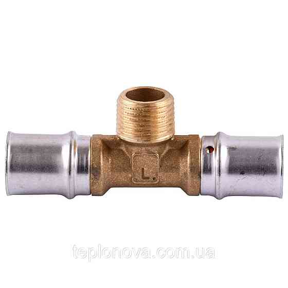 Тройник с наружной резьбой пресс APE AP 133 20х1/2″х20 ITALY Черновцы