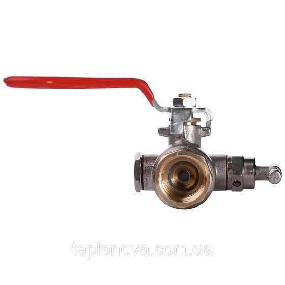 Кран шаровый полнопроходной со спускником воздуха SOLOMON 1/2″ B1018 Черновцы