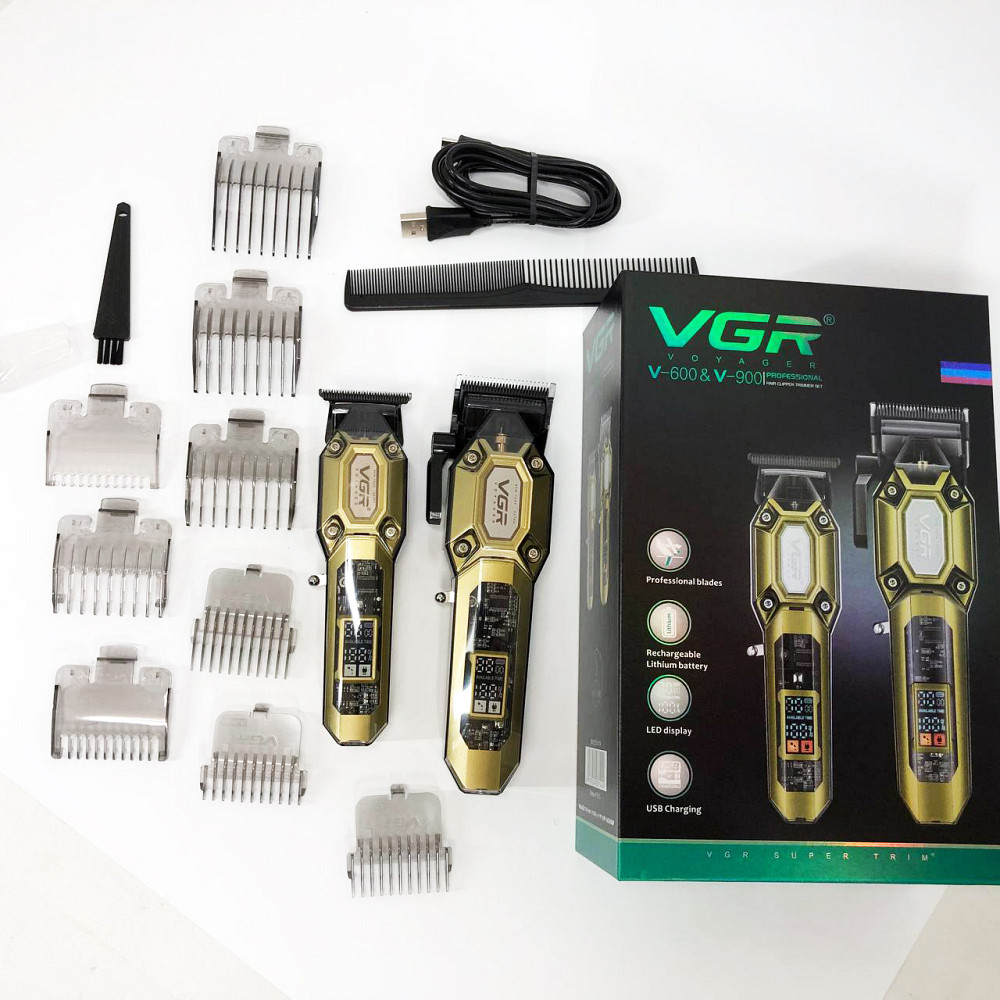 Машинка для стрижки волосся електрична VGR, Машинка для стрижки волосся з акумулятором ID-23 Львів - фото 14