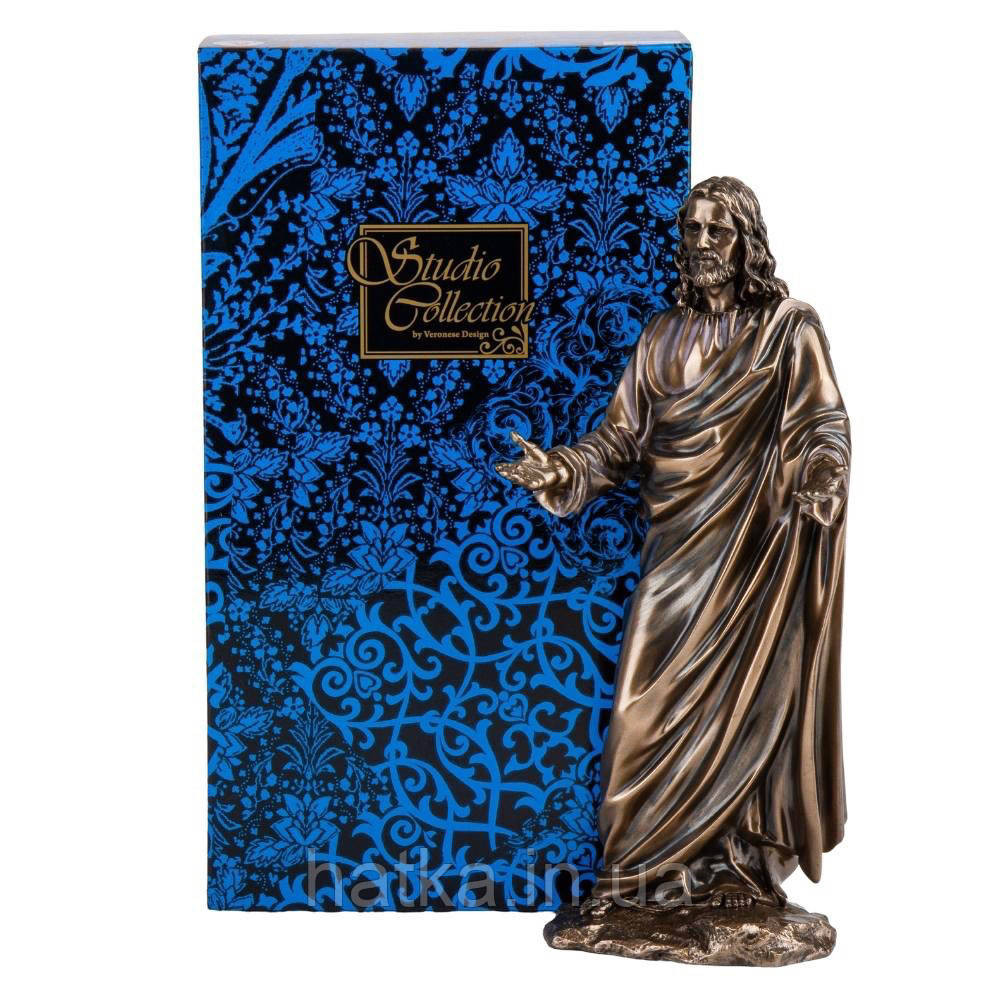 Статуэтка Veronese Иисус христос 30х12 см  полистоун с бронзовым покрытием  73870A4 Киев - изображение 6