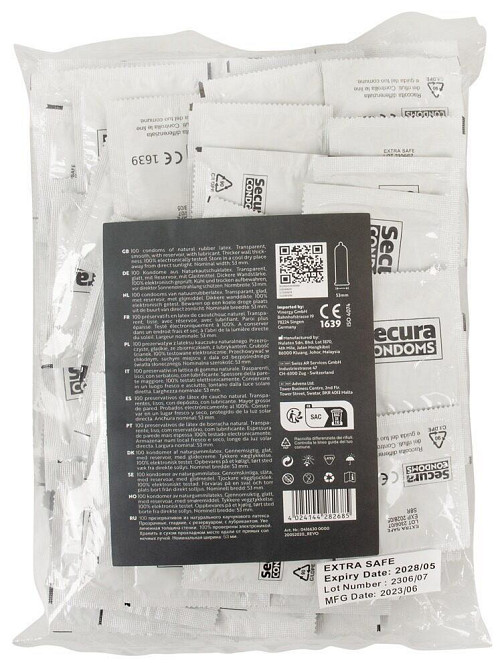 Презервативы прочные SECURA EXTRA SAFE 100 шт Sex Aura Киев - изображение 2