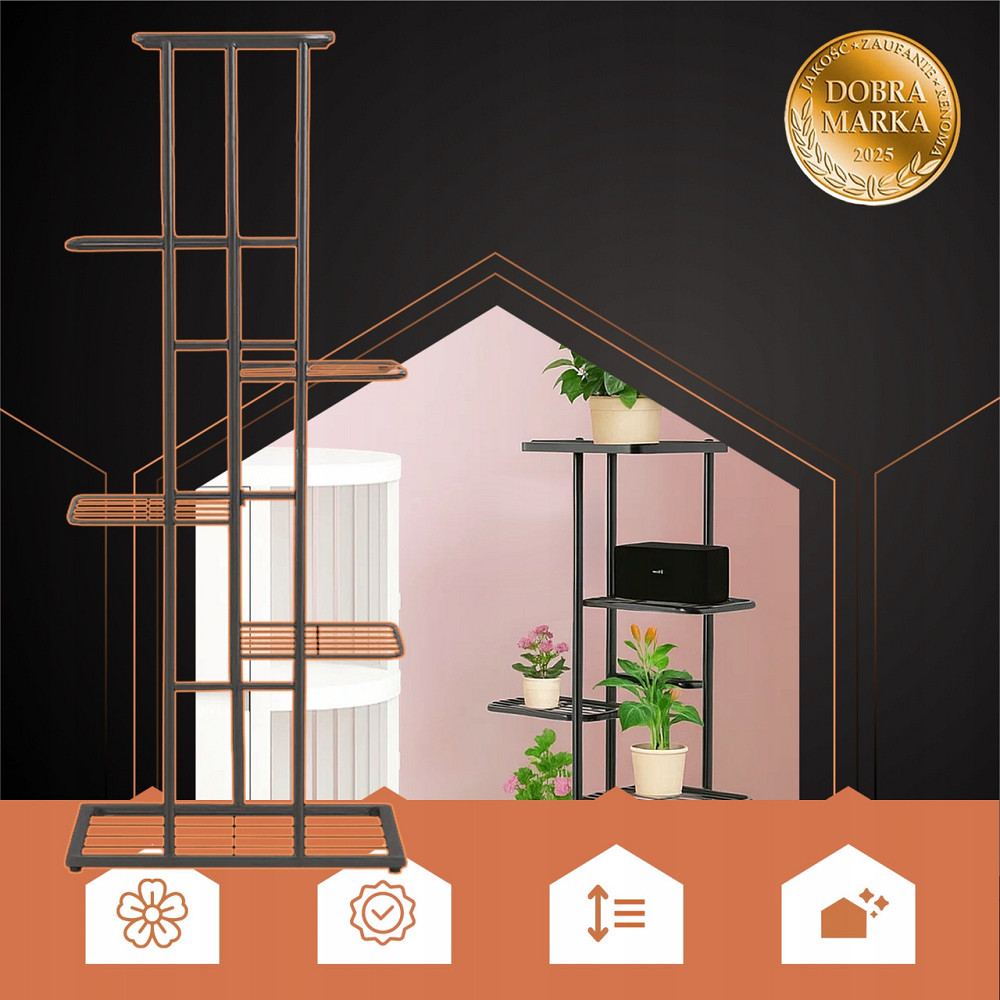 Подставка для цветов металлическая 6-ярусная в стиле лофт Ruhhy (26040) Нововолынск - изображение 6