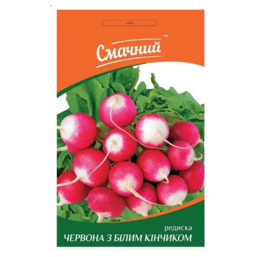 Редис червона з білим кінчиком 3гр Смачний Житомир - фото 1