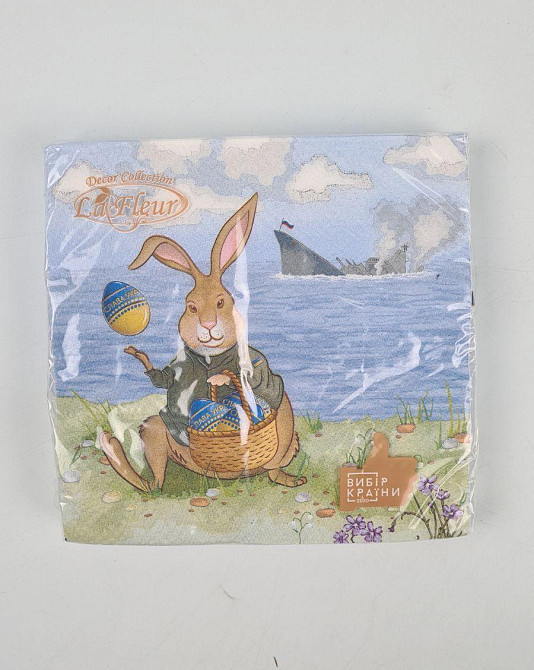 Пасхальная бумажная двухслойная салфетка (ЗЗхЗЗ, 16шт)  La Fleur 