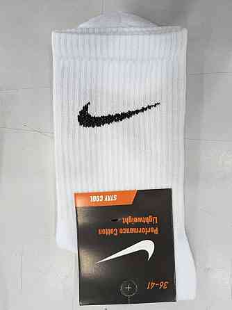 Набор высоких белых мужских хлопковых носков 4 штук Nike socks 4GQ 41-45 Киев