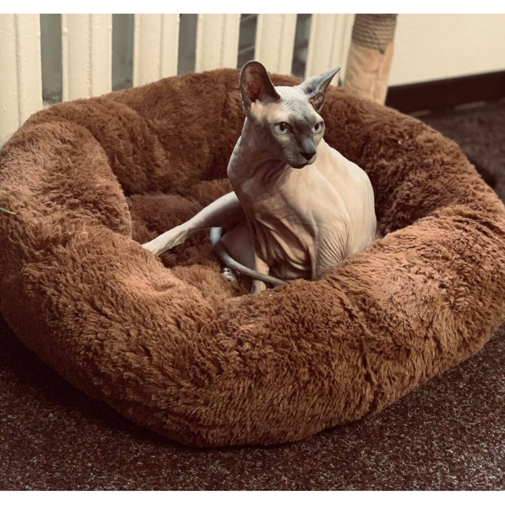 Лежанка для собак і кішок «Ворс» коричнева Incor 10042 XL (70см) Київ - фото 8