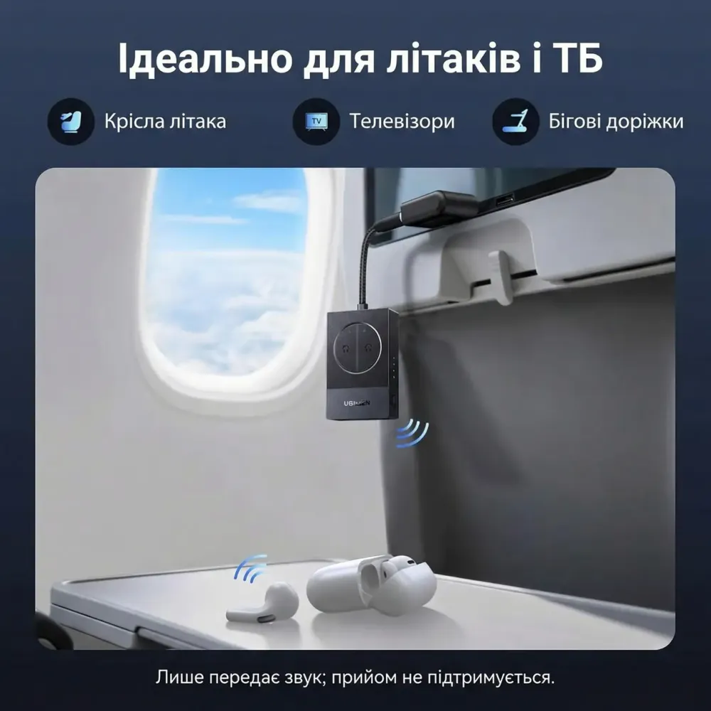 Трансмітер Bluetooth адаптер для авто Ugreen BT305, AUX 3.5 мм Луцьк - фото 3