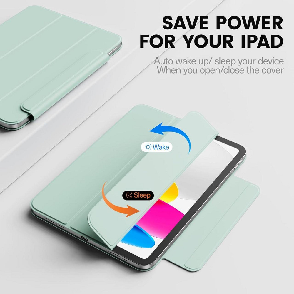 Захисний магнітний чохол-книжка для iPad (A16) 11-го/10-го покоління (2025/2022) A3354 / A3355 / A2696 / A2757 / A2777 Дніпро - фото 11