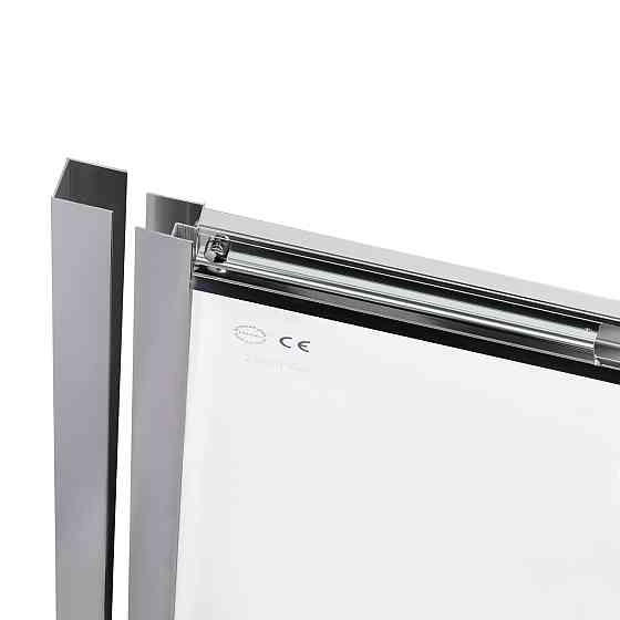 Душові двері в нішу Qtap Taurus CRM2012-13.C6 120-130x200 см, скло Clear 6 мм, покриття CalcLess Київ