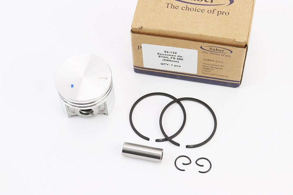 Поршень к-кт 40мм (палець 10мм)  FS-250 Київ - фото 1