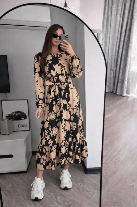 Трендова сукня міді з льону жатка Одеса - фото 3