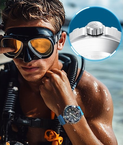 Годинник чоловічий наручний North Edge Triton 30 Bar (Сріблястий) Київ - фото 3