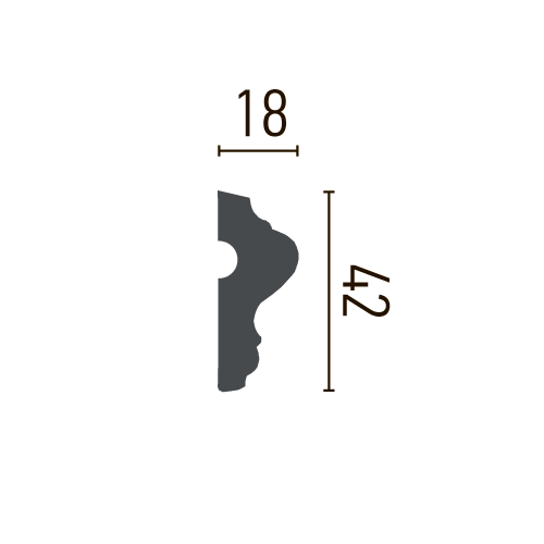 Молдинг полиуретановый гладкий Gaudi Decor CR 624 Днепр - изображение 2