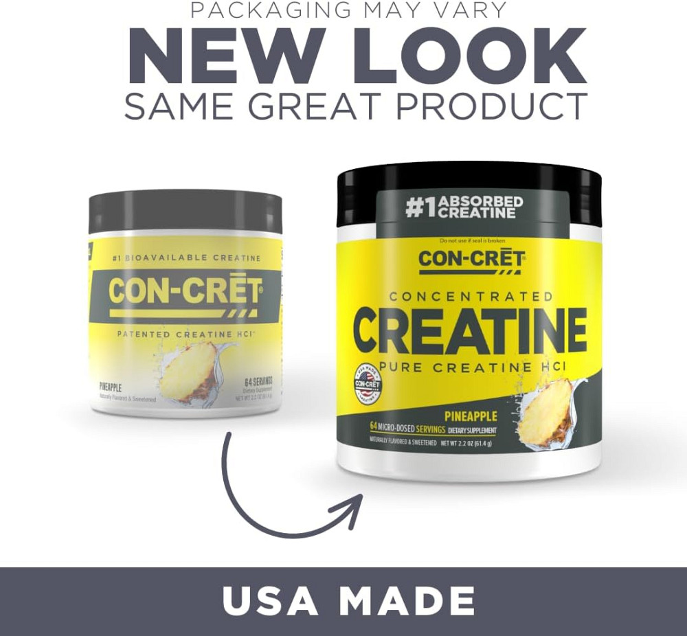 Креатин гідрохлорид Con-Cret Patented Creatine HCl, 61.4 g (Pineapple) Луцьк - фото 3