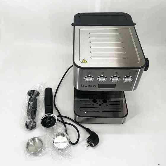 Кофеварка с прозрачным резервуаром для воды, Топ кавоварка для дому, Кофемашина домашняя ME-47 Львів