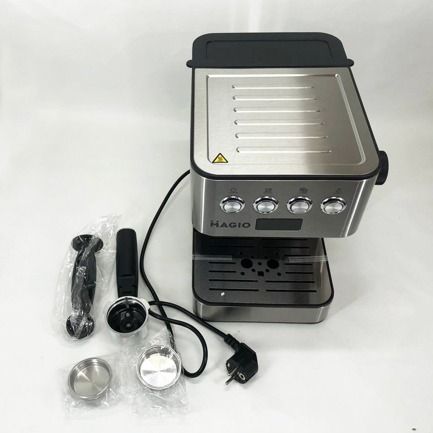 Кофеварка с прозрачным резервуаром для воды, Топ кавоварка для дому, Кофемашина домашняя ME-47 Львів - фото 1