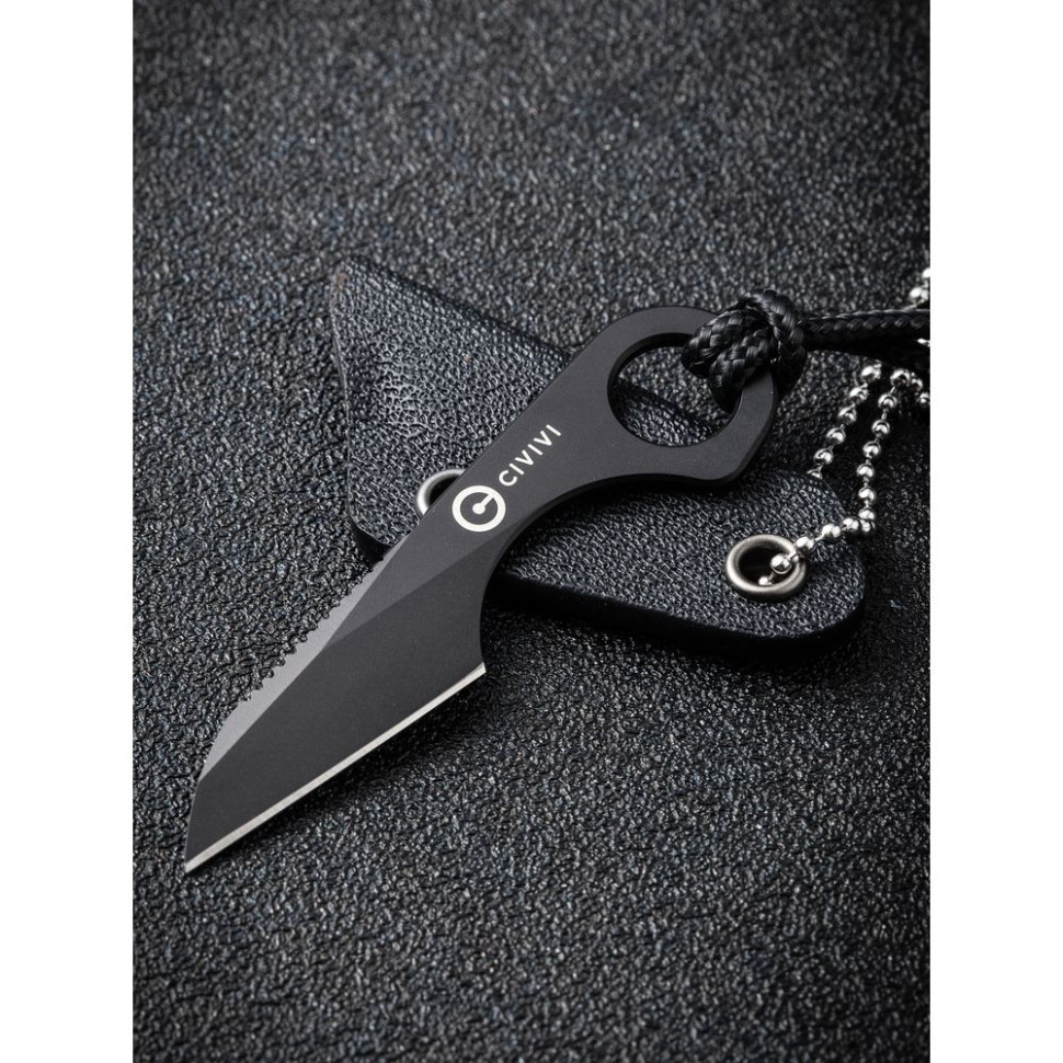 Ніж фіксований тактичний  Civivi Gramis, (2.6 см) 14C28N чорний Київ - фото 14