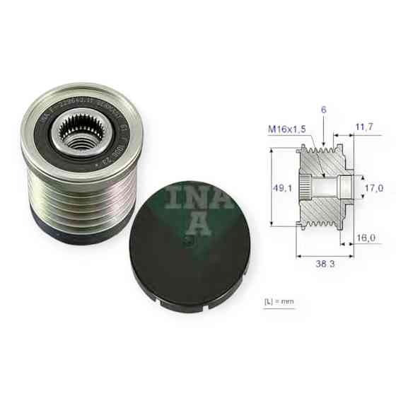 Шкив Рено Трафик -Опель Виваро 1.9DI, DTI 01- генератора Мукачево