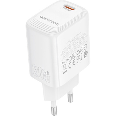 Зарядний пристрій BOROFONE BN26 Fuente USB-C PD20W White (6941991120237) Вінниця - фото 5