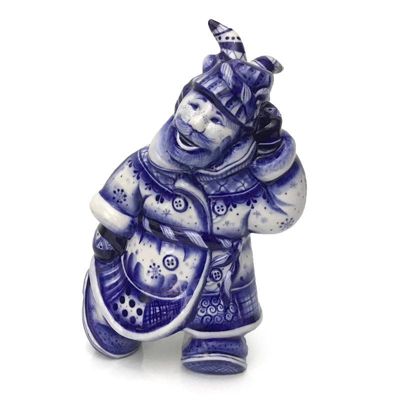 Фигурка керамика Гжель Ряженый Киев - изображение 1