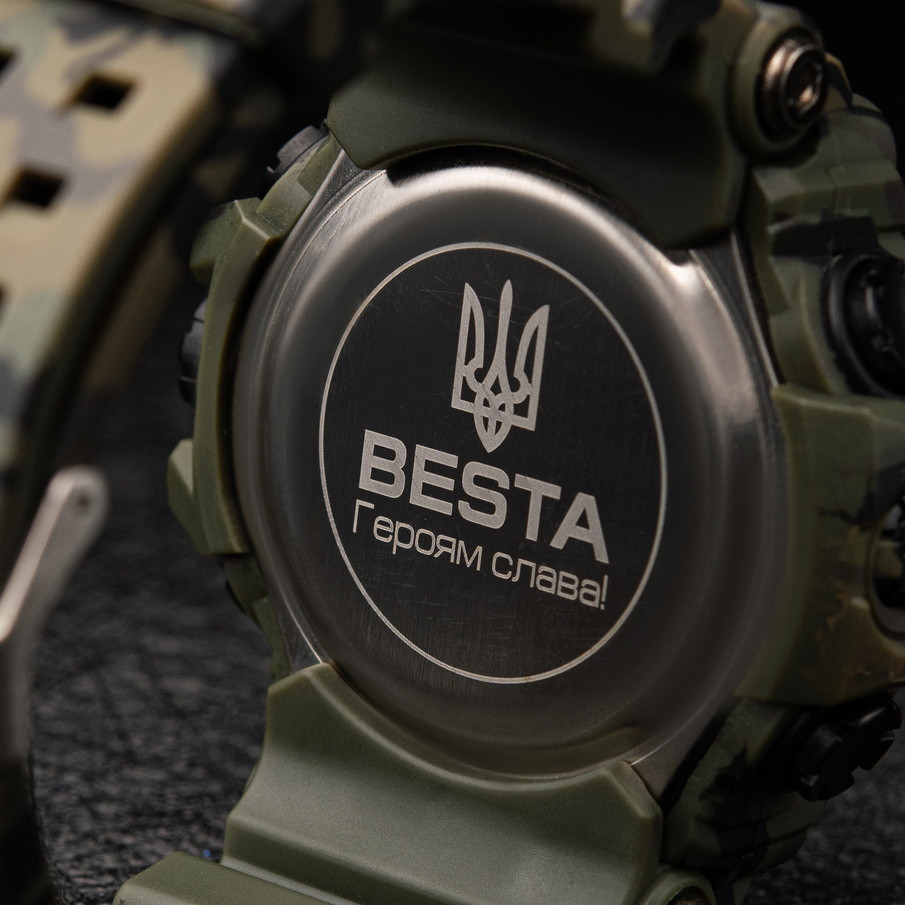 Годинник чоловічий водостійкий тактичні Besta United Brave ВСУ Камуфляж Вінниця - фото 7