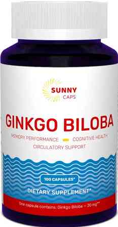 Гінкго білоба Sunny Caps Ginkgo Biloba 20 мг 100 капс Київ