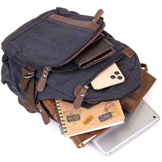 Рюкзак текстильный унисекс Черный (Vintage) Киев