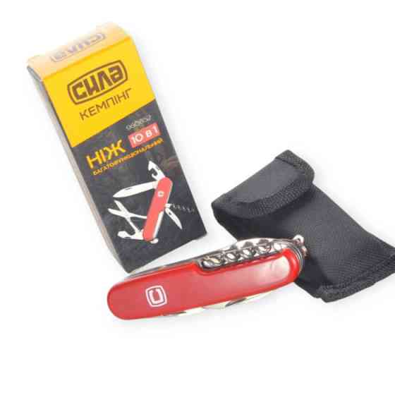 Мультиинструмент 10 в 1, L- 92мм (чехол) нержавейка, пластиковая ручка Мукачево