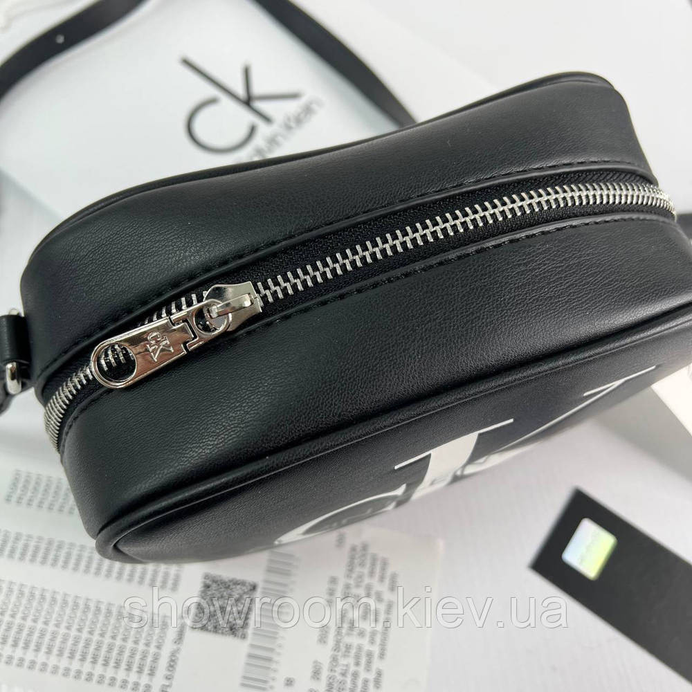Небольшая женская сумочка на плечо Ck 2866 черная Киев - изображение 3