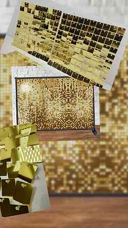 Декоративна панель із паєтками для фотозони, реклами 30х30 см 24шт Луцк