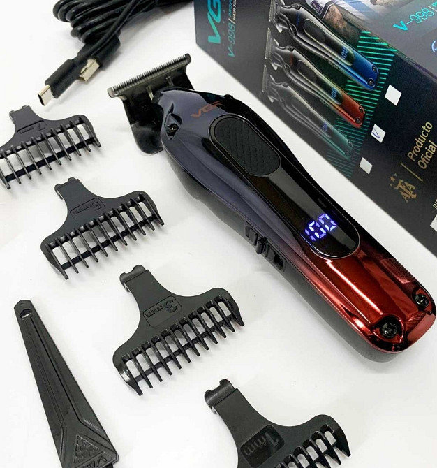 Профессиональная машинка для стрижки, триммер VGR с насадками, электробритва. Харьков - изображение 1