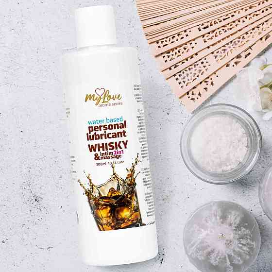 2в1 лубрикант та масажний гель - MyLove Aroma Series Intim&Massage Whisky, 300 мл Sex Aura Київ