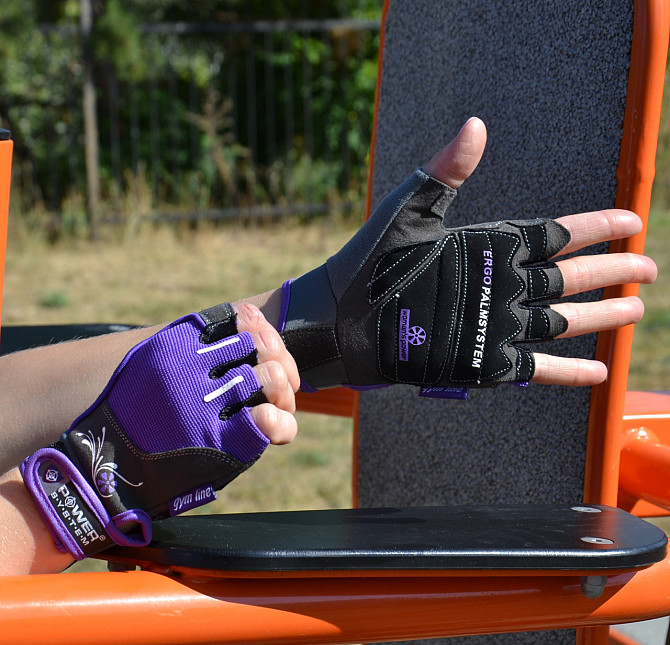 Рукавички для фітнесу Power System PS-2570 Woman’s Power жіночі Purple M Каменское - изображение 8